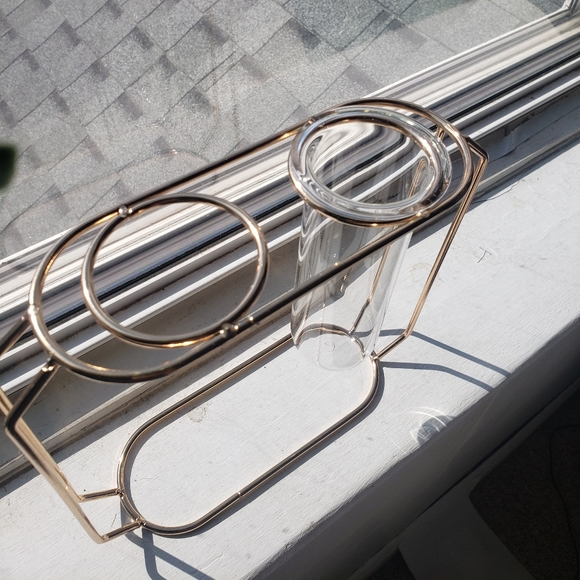 NIB Glass and Brass Propegation Station - Picture 3 of 5